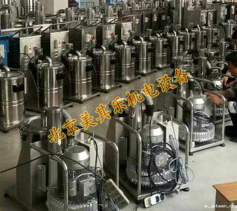 高压风机用于工业吸尘器安装实物图